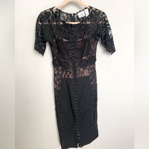 Black lace dress